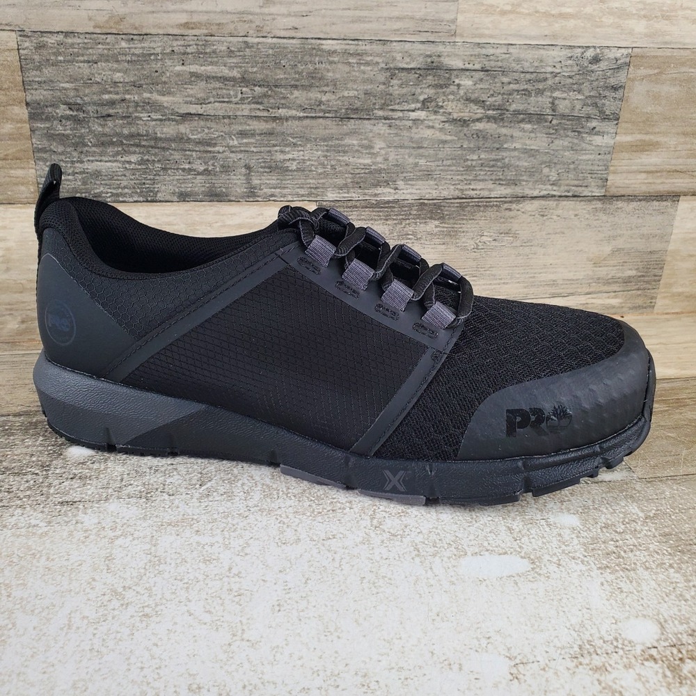 Timberland Pro Radius Women's Work Shoes Sz 9 M Black Mesh Composite Safety Toe